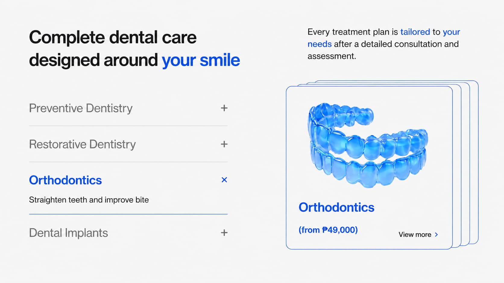 The Smile Co. services and treatment overview
